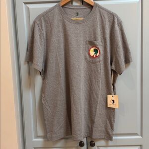 Duck Head Men’s T-Shirt with Logo Patch | Grey | M